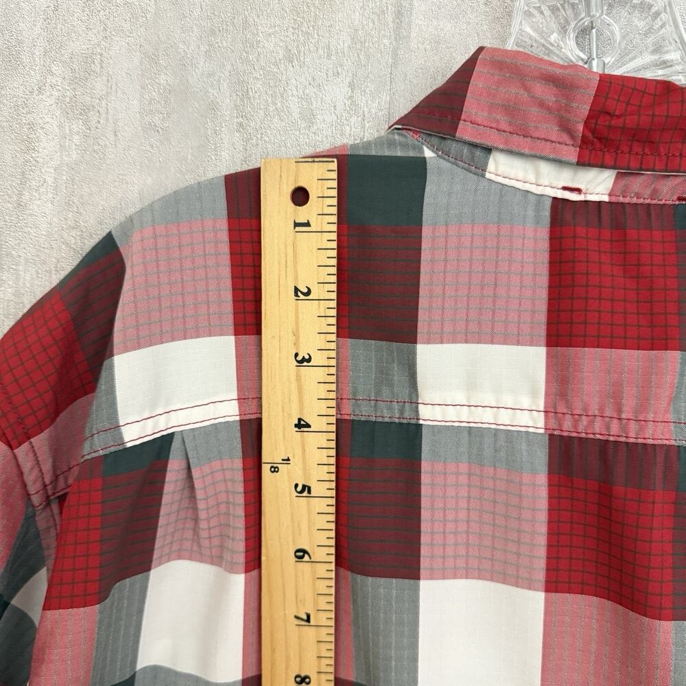 Orvis Shirt Mens XXL Red Quick Dry Outdoor Short Sleeve Button Up Casual Pockets - Picture 5 of 8